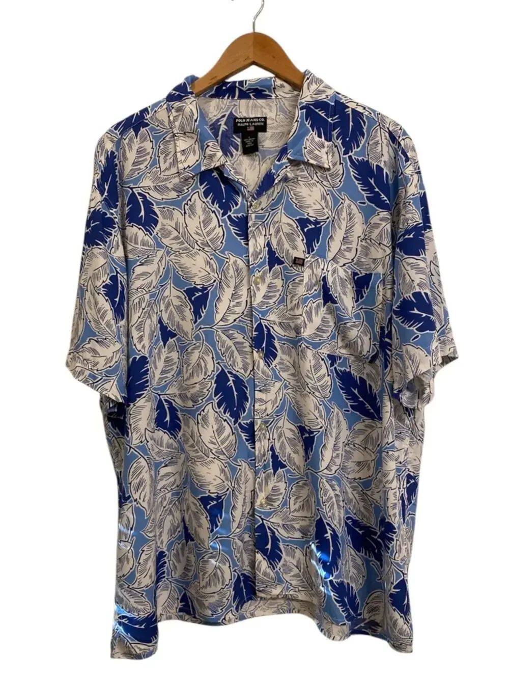 Polo Jeans Co. Ralph Lauren Vintage 90’s Men’s Rayon Aloha Shirt Large